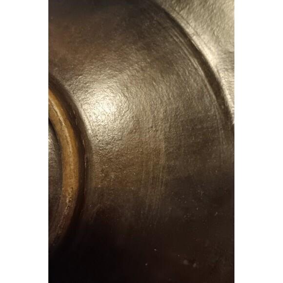 Vintage Handmade Sasak Pottery Earthenware Footed Bowl With Fish Motif 9.5" - Picture 6 of 10